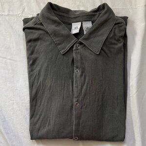 A/X Armani Exchange cotton Charcoal Button Down Shirt